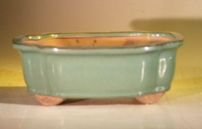 unknown Blue Ceramic Bonsai Pot - Rectangle<br><i>8 x 6.5 x 3</i>