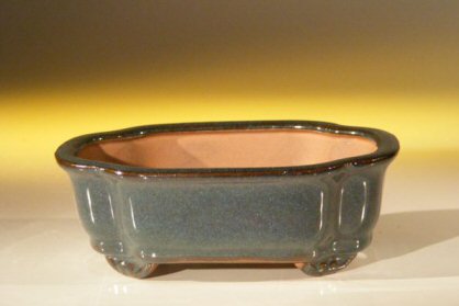 unknown Dark Green Ceramic Bonsai Pot - Rectangle<br><i>6.125 x 5.0 x 2.125</i>