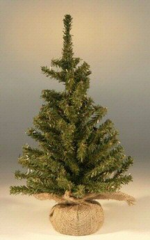 unknown Artificial Christmas Bonsai Tree-Undecorated-15 Tall