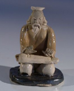 unknown Male Musician Ceramic  Figurine